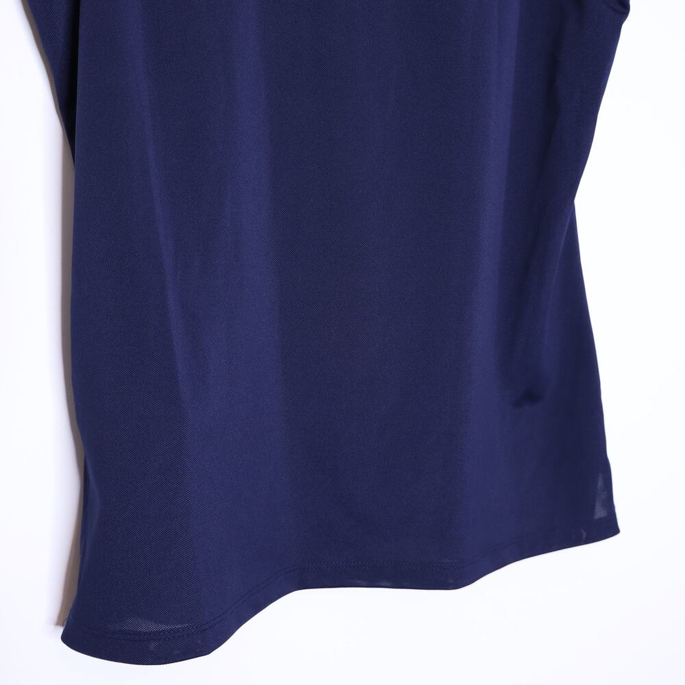 Sleeveless Polo Top in Navy - Picture 10 of 14